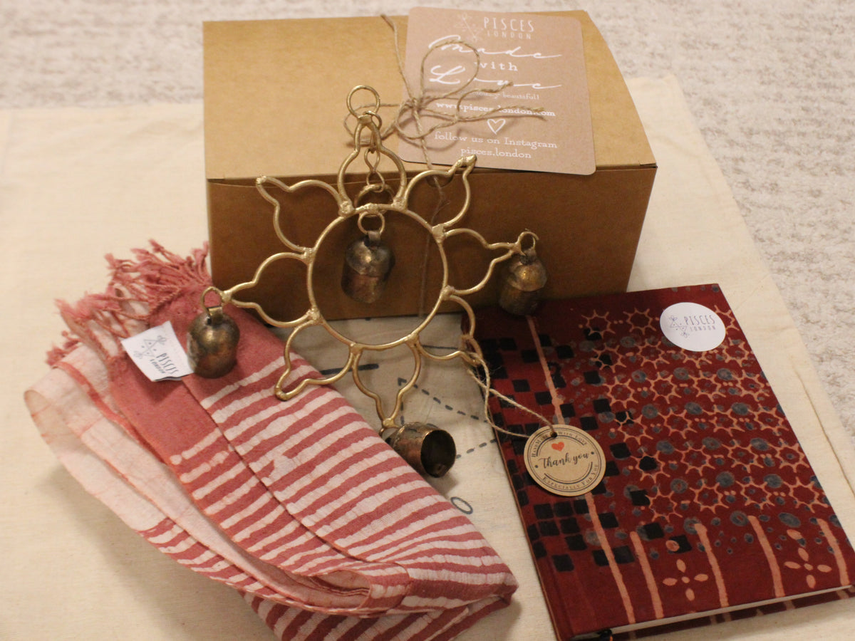 Gift Hamper Box with Pink Scarf