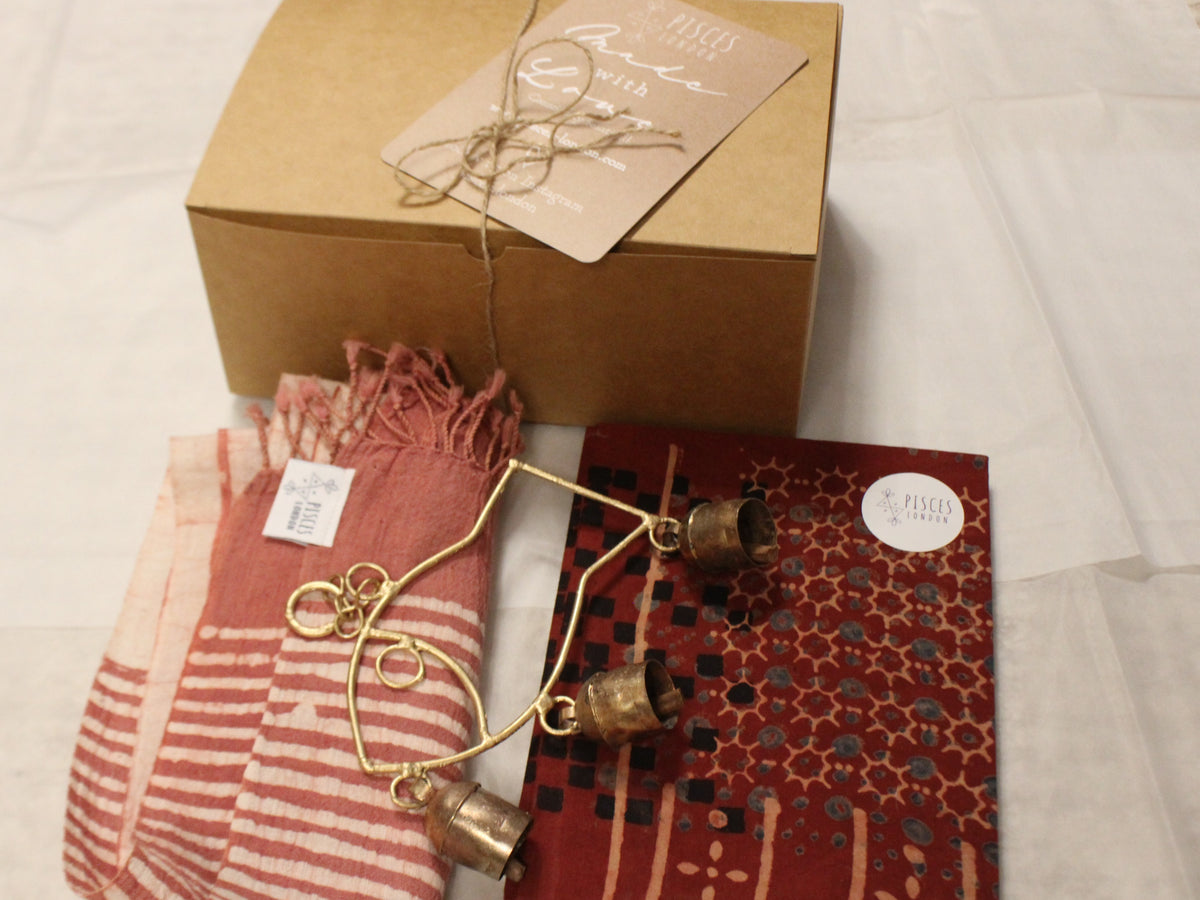 Gift Hamper Box with Pink Scarf
